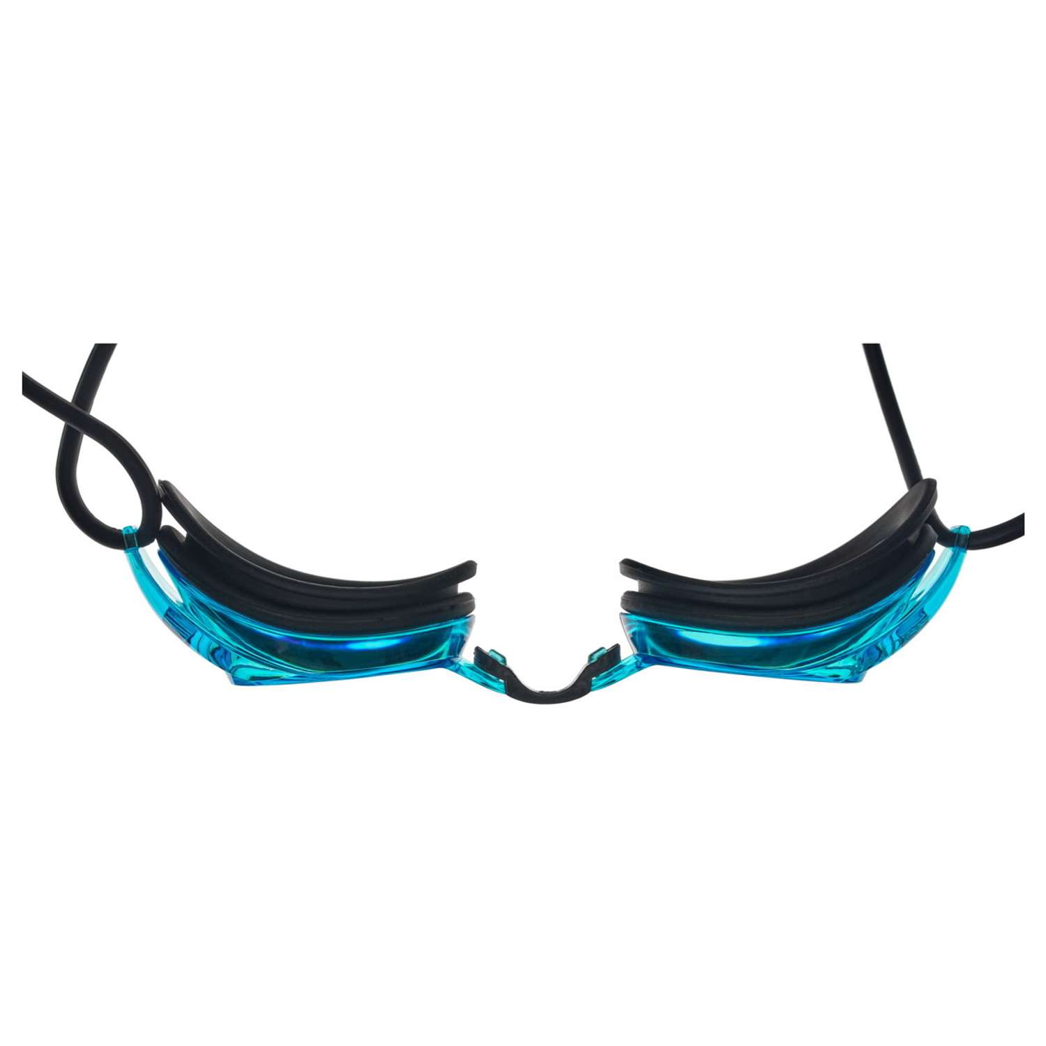 Очки для плавания Bradex серия Спорт черные c голубыми линзами - фото 12