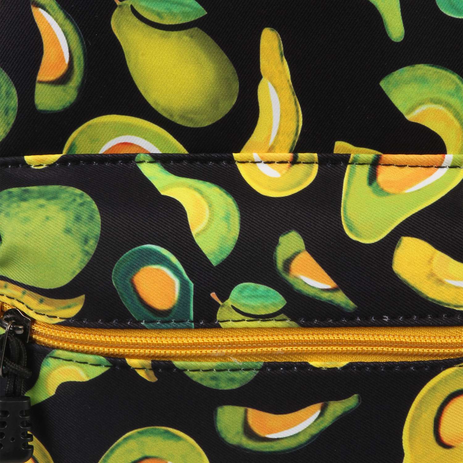 Рюкзак Little Mania черный Авокадо желто-зеленый - фото 4