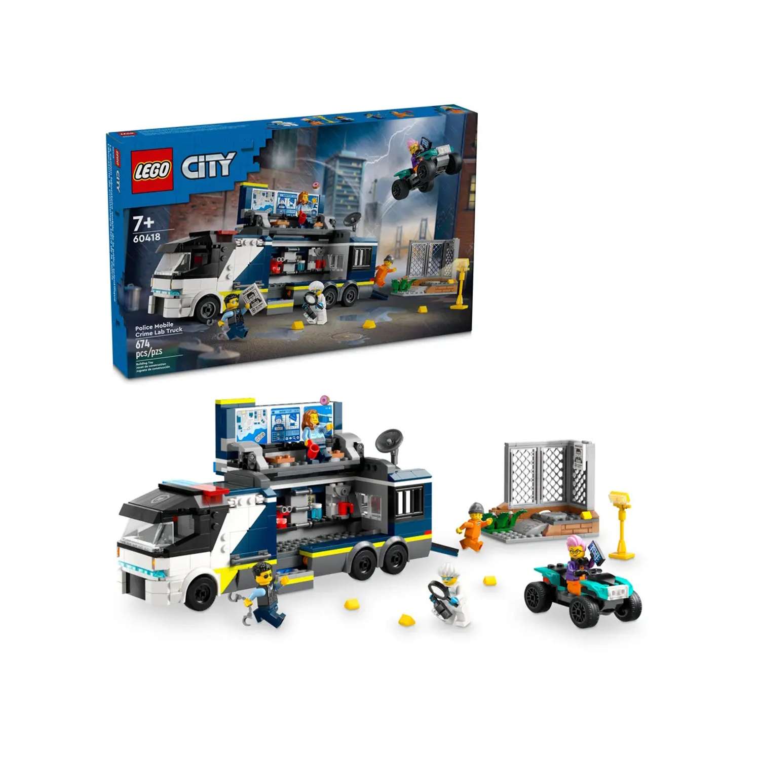Конструктор LEGO City Полицейская мобильная криминалистическая лаборатория 60418 - фото 1
