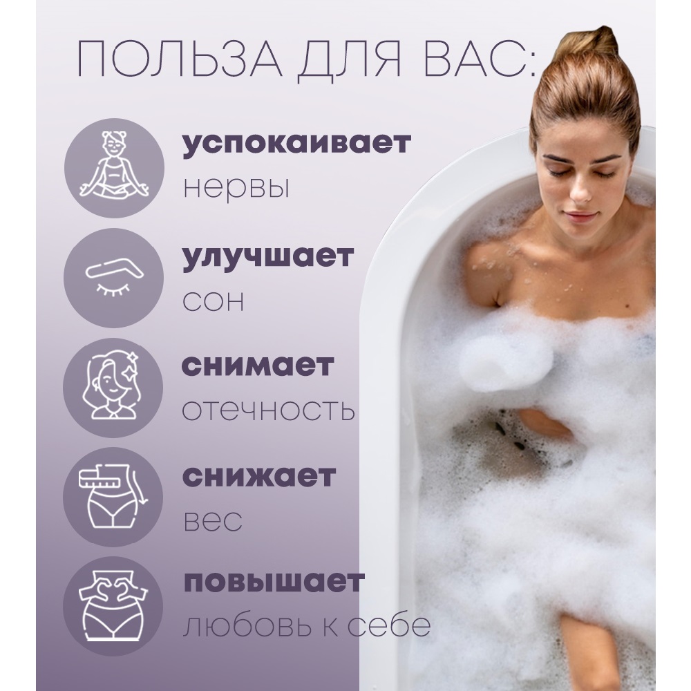 Магниевая соль для ванн Smart Cosmetics Английская Epsom salt 1 кг антицеллюлитный эффект - фото 3