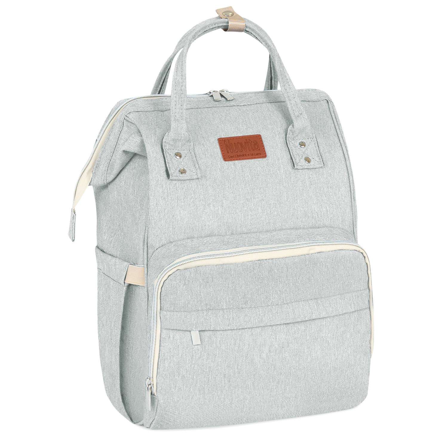 Рюкзак для мамы Nuovita CAPCAP classic Светло-серый - фото 1