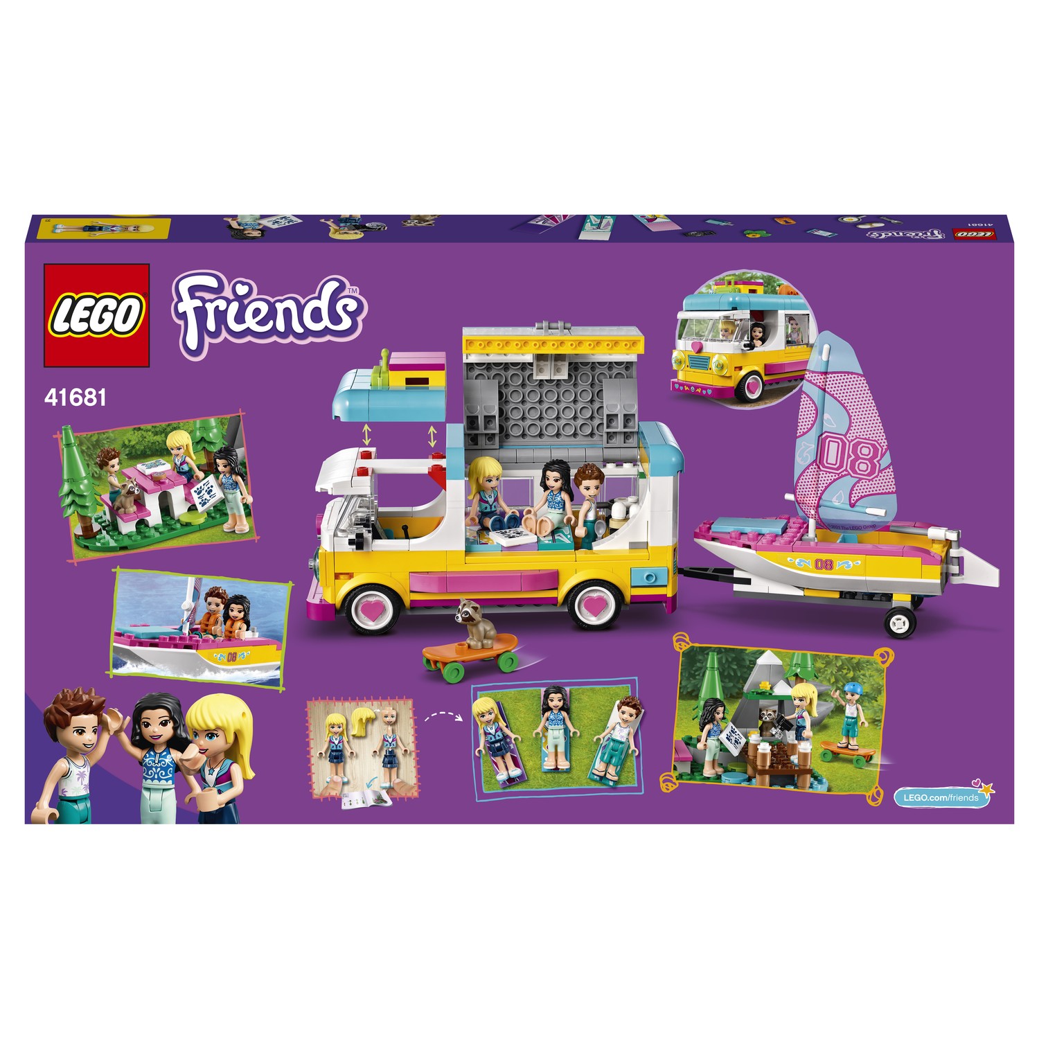 Конструктор LEGO Friends Лесной дом на колесах и парусная лодка 41681 - фото 3