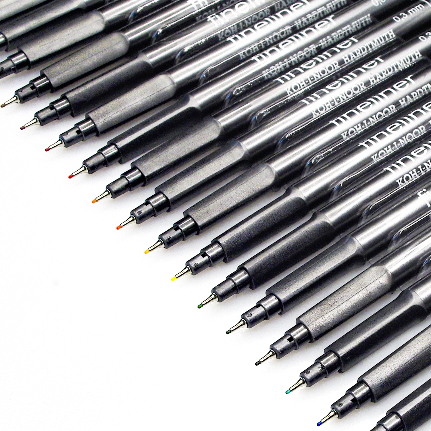 Линеры Koh-I-Noor Fineliners 0.3мм 24цвета 777021BD01TE - фото 4