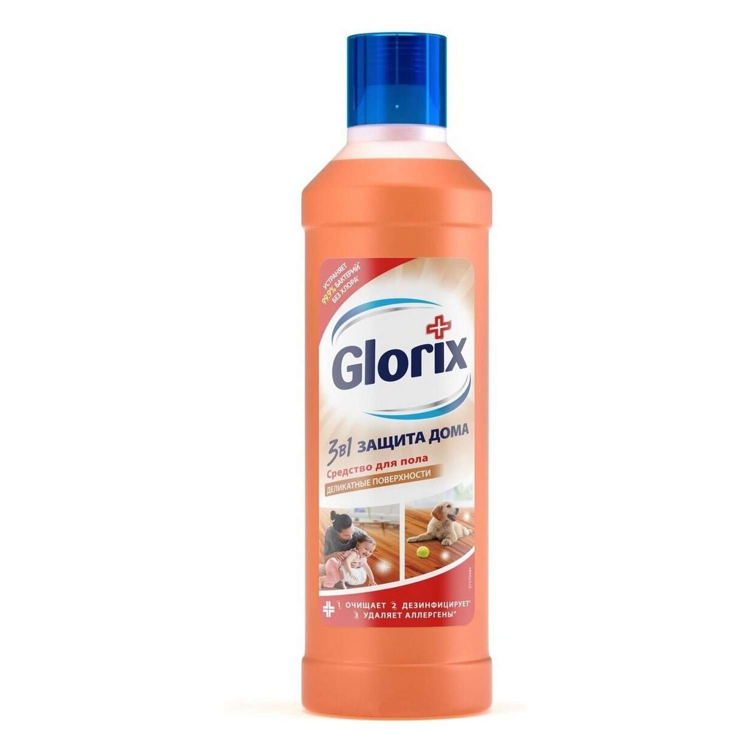 Средство для мытья пола Glorix Деликатные поверхности 1л - фото 1