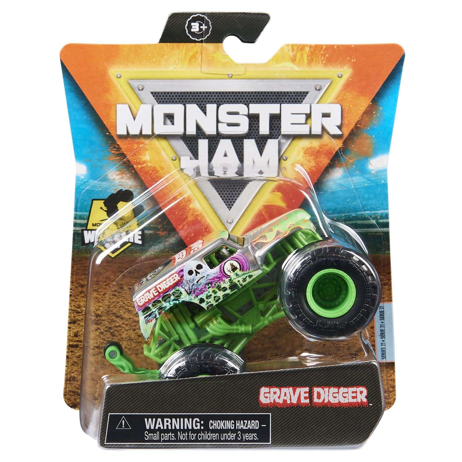 Машинка Monster Jam 1:64 Grave Digger 6044941/20130623 6044941 - фото 2