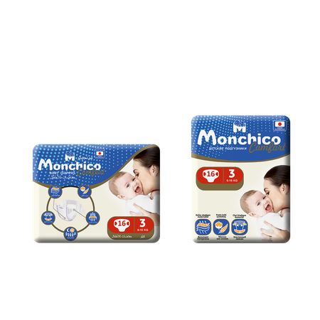 Детские подгузники Monchico Comfort 6-10 кг 1 упаковка