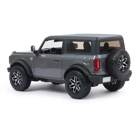 Машина MAISTO 1:24 Ford Bronco 2021 Серая 31530