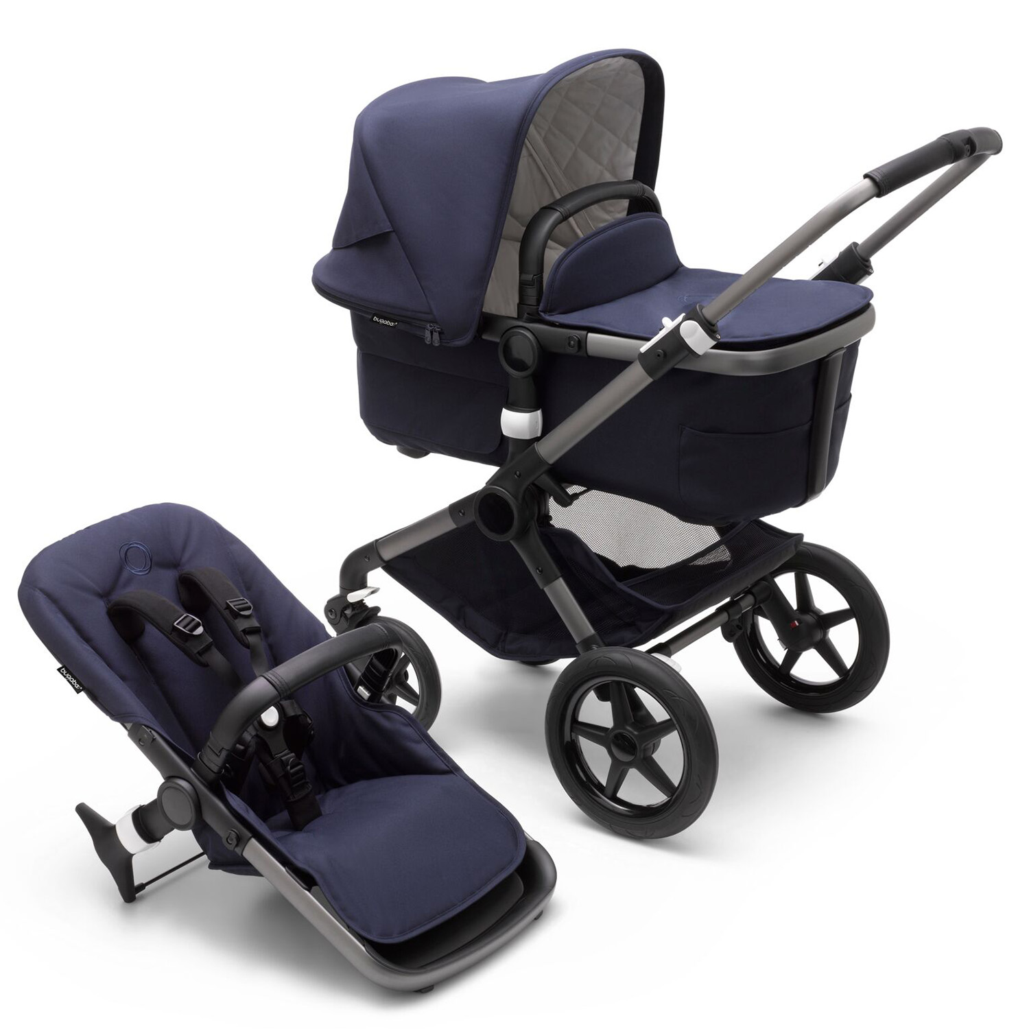 Коляска Bugaboo Fox3 Classic Complete Graphite-Dark Navy 2306010031 - фото 7