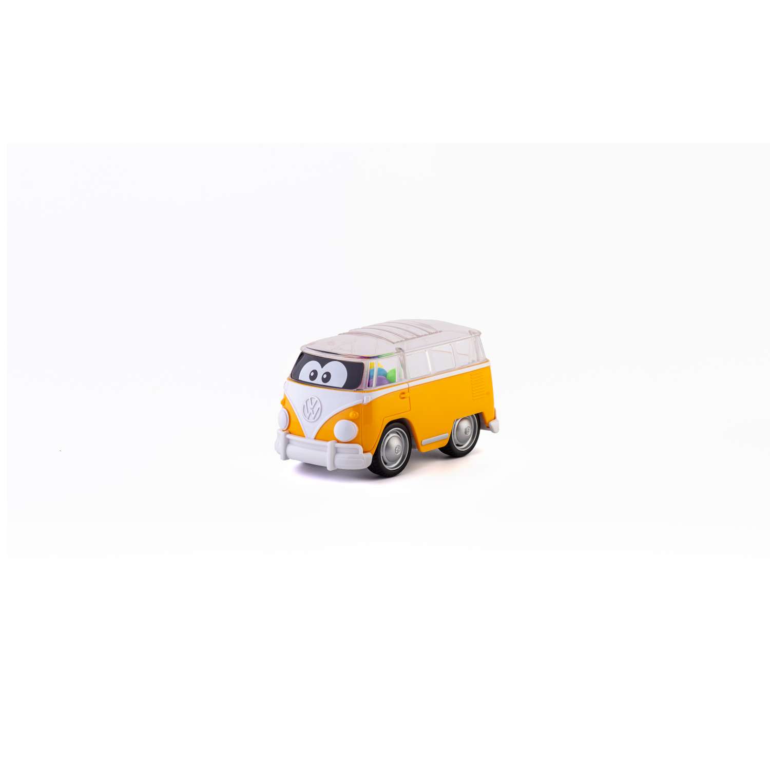 Машинка погремушка Bburago Junior Volkswagen Poppin Bus - фото 1