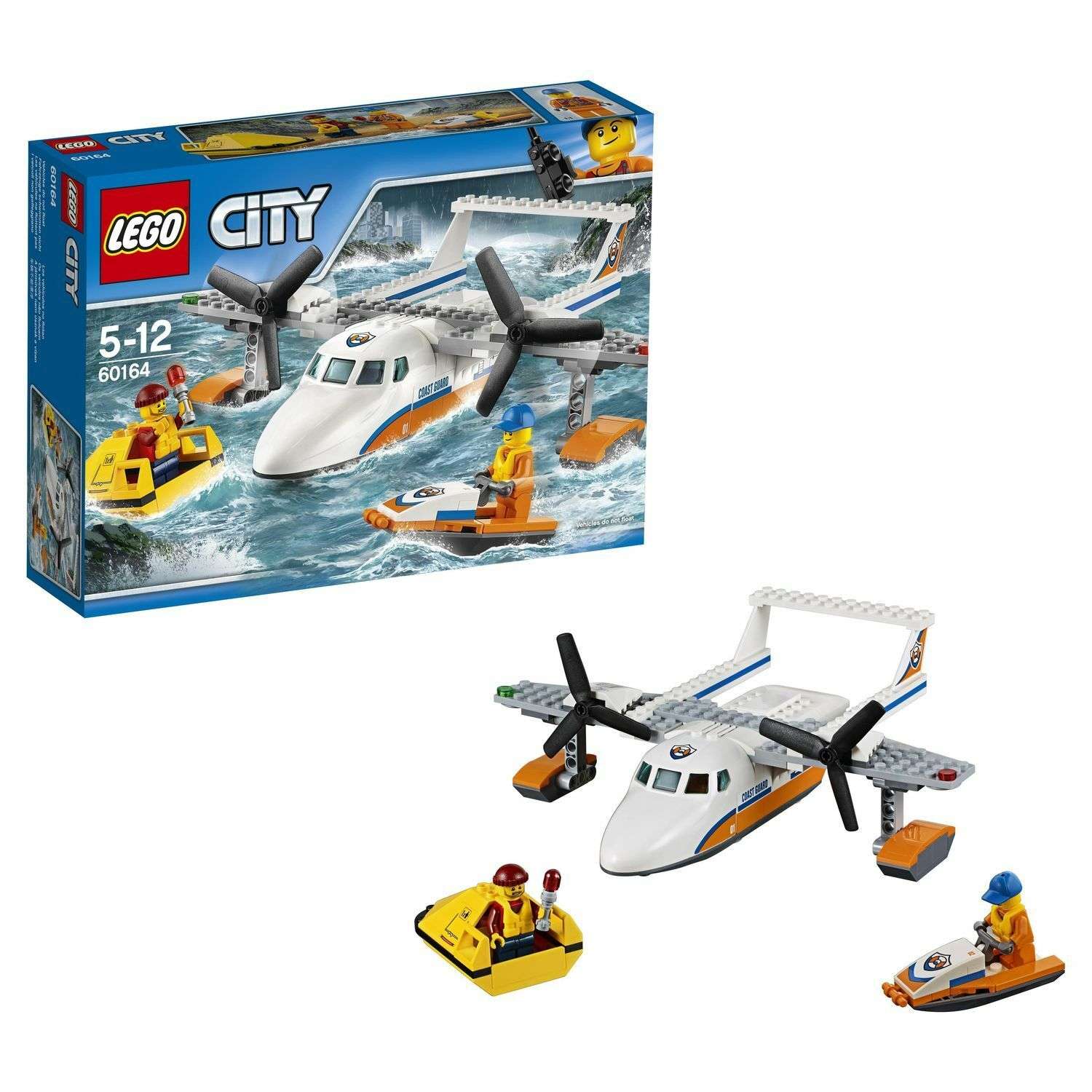 Конструктор LEGO City Coast Guard Спасательный самолет береговой охраны (60164) - фото 1