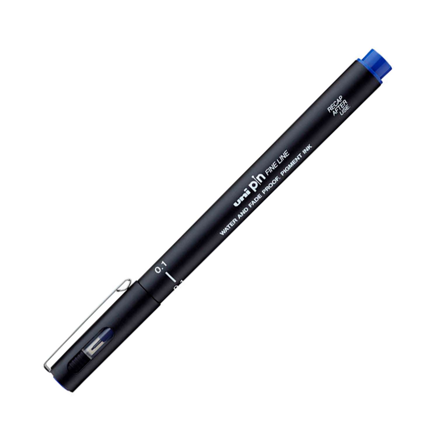Линер UNI PIN01-200 S 0.1 мм синий - фото 1