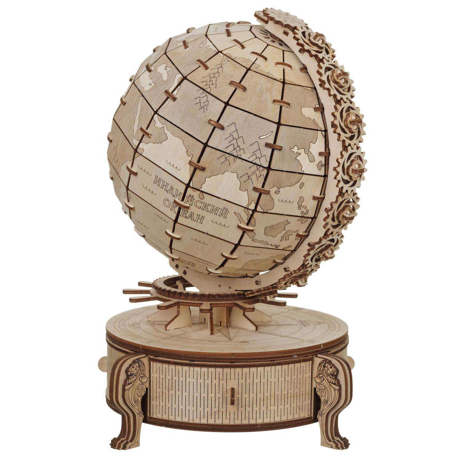 Сборная модель глобуса Tadiwood. Конструктор Глобус 031001.