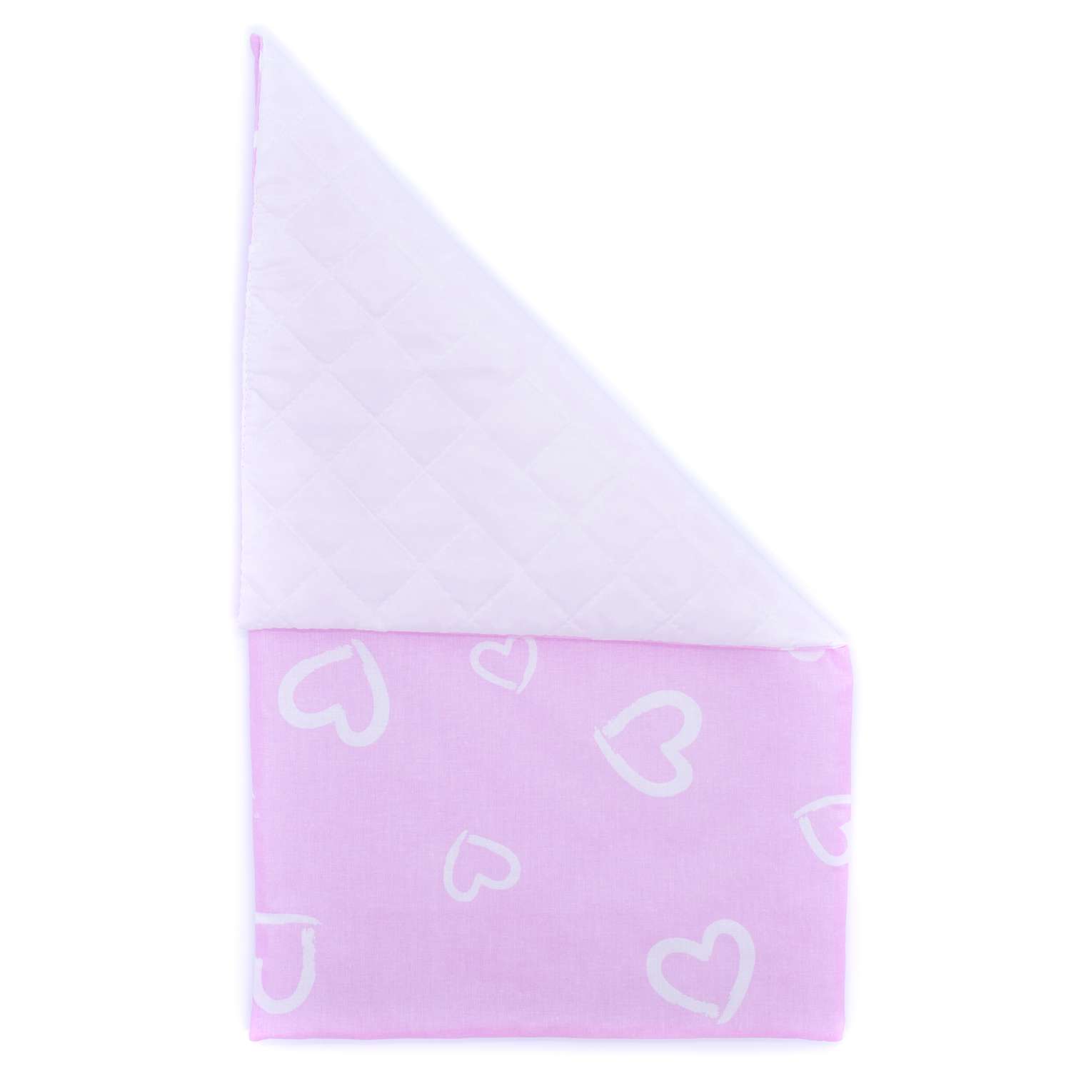 Комплект для пупса Модница 43-48 см: одеяло в пододеяльнике подушка и матрасик 6109 розовый 6109розовый - фото 5