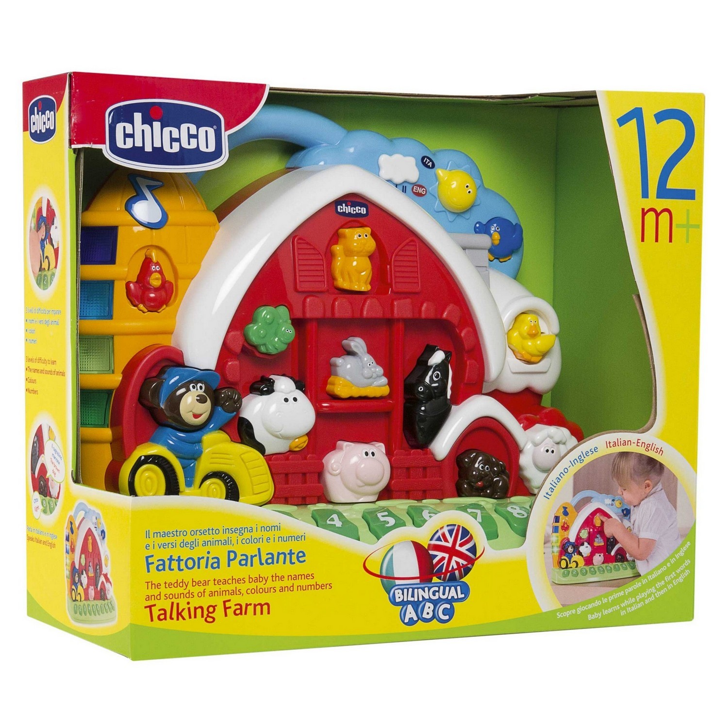 Игрушка развивающая Chicco Говорящая ферма русский/английский купить по  цене 2499 ₽ в интернет-магазине Детский мир