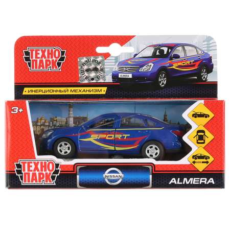Машина Технопарк Nissan Almera Спорт инерционная 269489