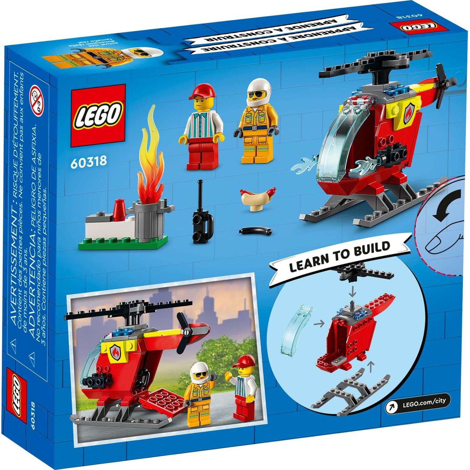 Конструктор LEGO City Пожарный вертолет 60318 - фото 6