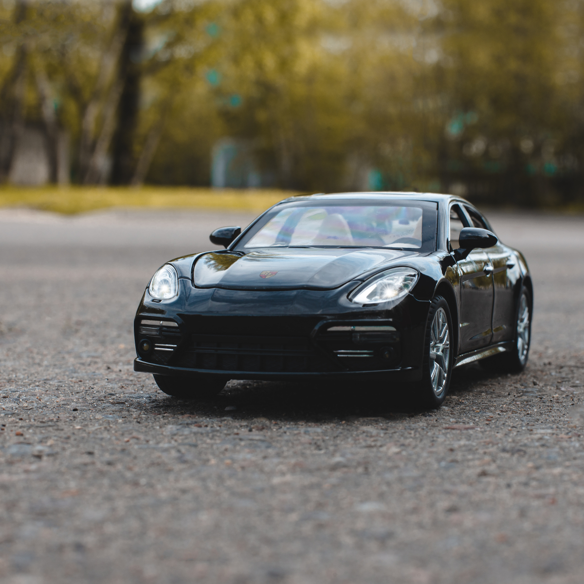 Автомобиль Che Zhi Porsche 1:24 CZ127blk - фото 6