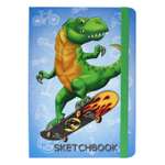 Блокнот Проф-Пресс Скетчбук А5 Динозавр на скейте