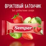 Фруктовый батончик Semper яблоко и клубника 15 г