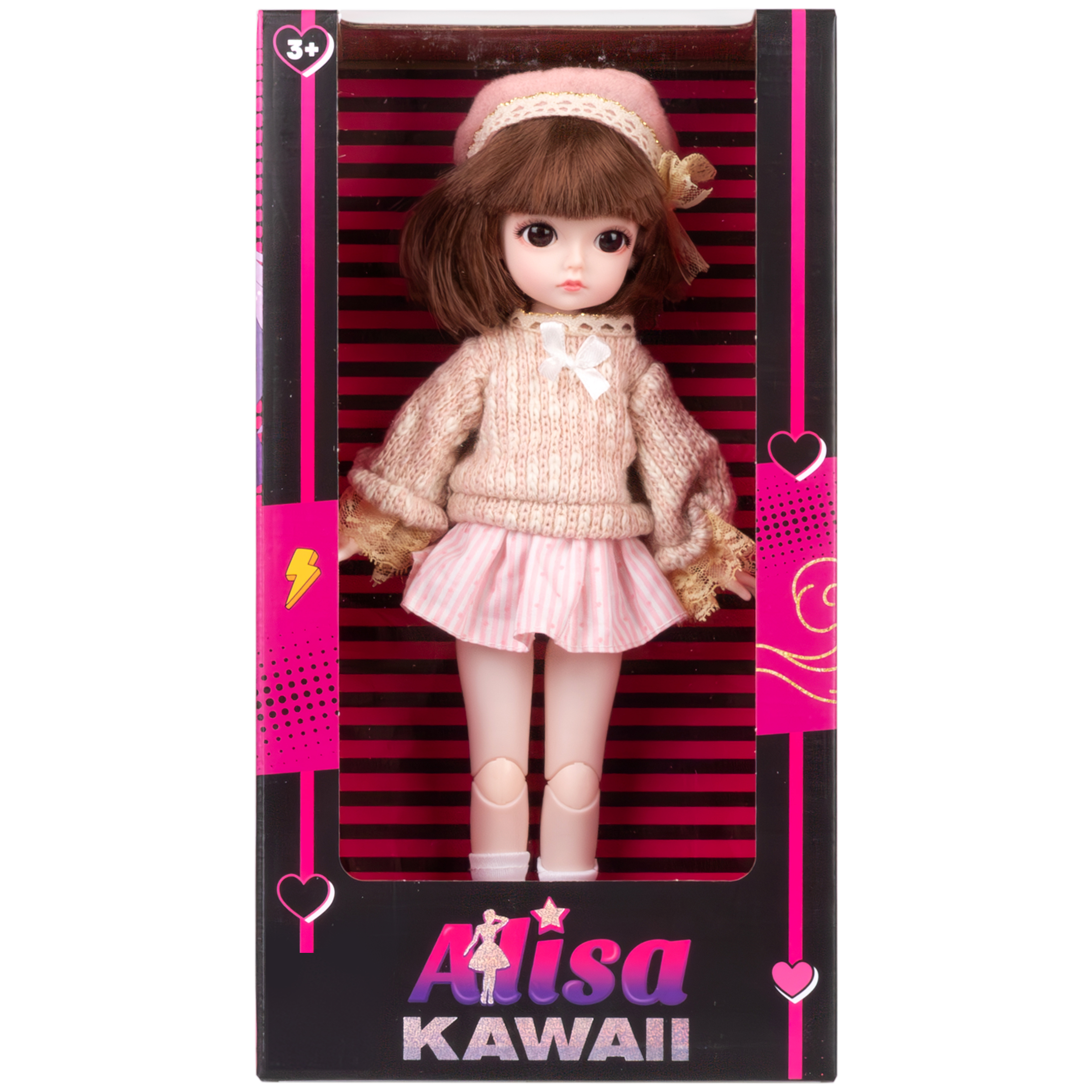 Кукла шарнирная 30 см 1TOY Alisa Kawaii брюнетка для девочек Т24341 - фото 17