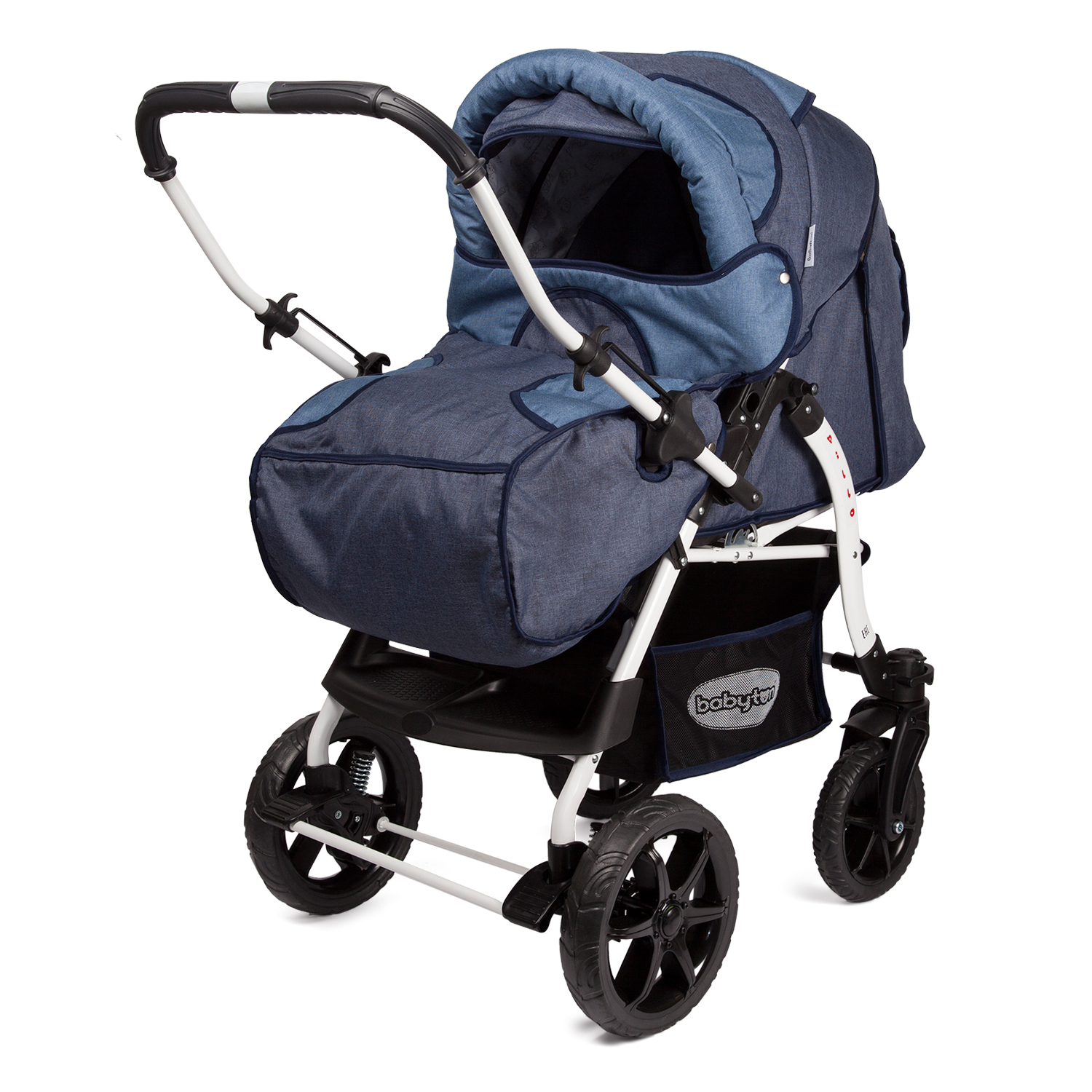 Коляска-трансформер Babyton Pillo OX Dark Blue - фото 2