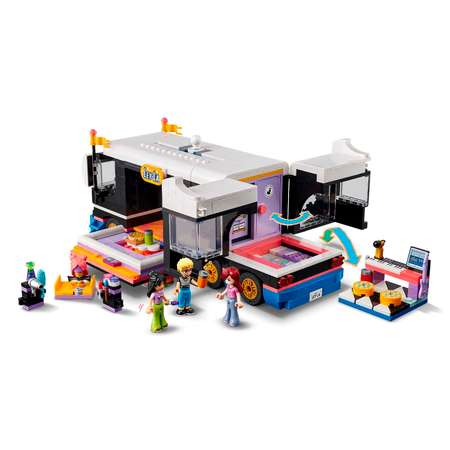 Конструктор детский LEGO Friends Автобус Поп-звезды 42619