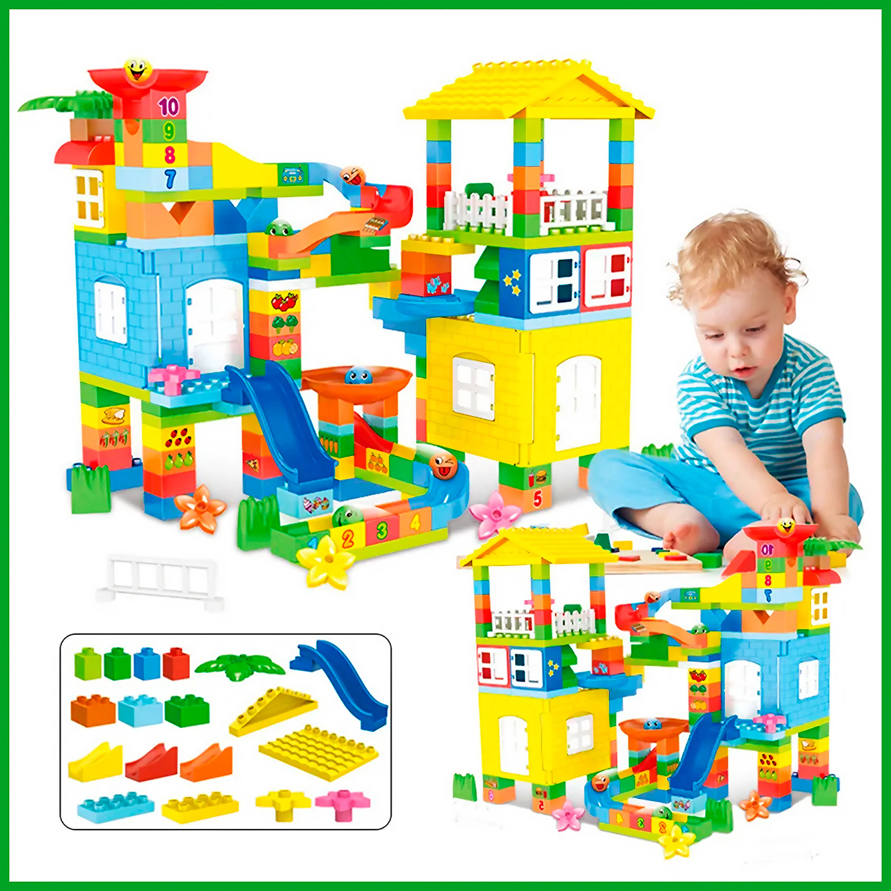 Игрушка LX Конструктор Duplo Дупло Парк развлечений - фото 10