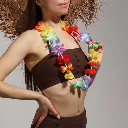 Карнавальноое ожерелье Страна карнавалия гавайское многоцвет Страна карнавалия