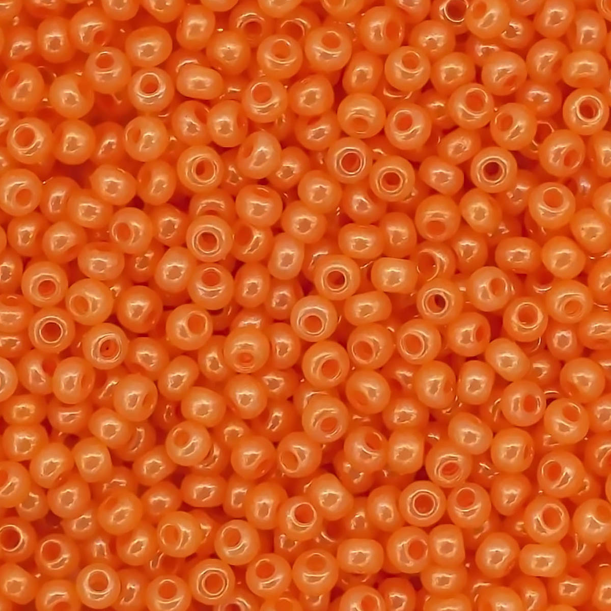 Бисер Preciosa чешский эффект алебастра с цветным покрытием 10/0 20 гр Прециоза 17389 оранжевый - фото 1