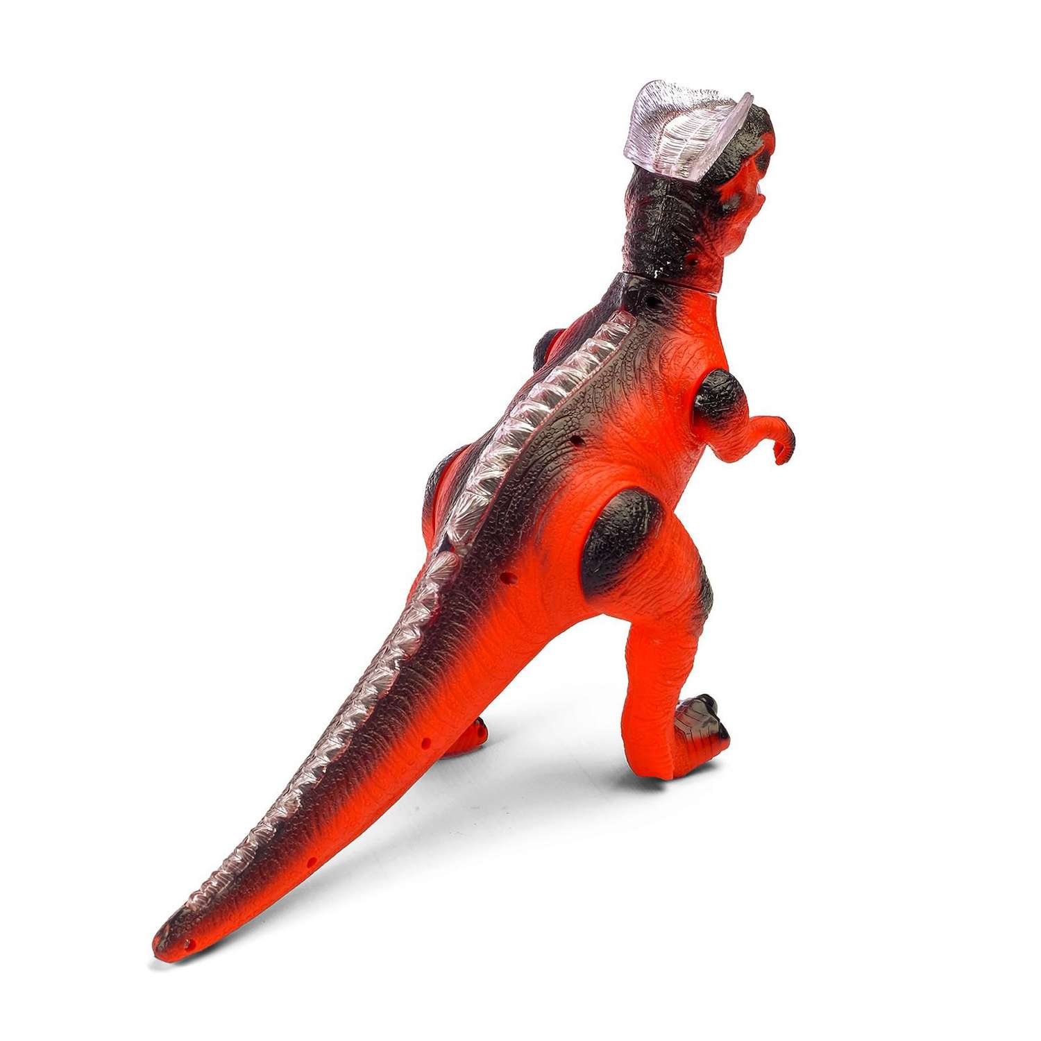 Динозавр Автоград радиоуправляемый «T Rex» световые и звуковые эффекты работает от батареек цвет красный - фото 3