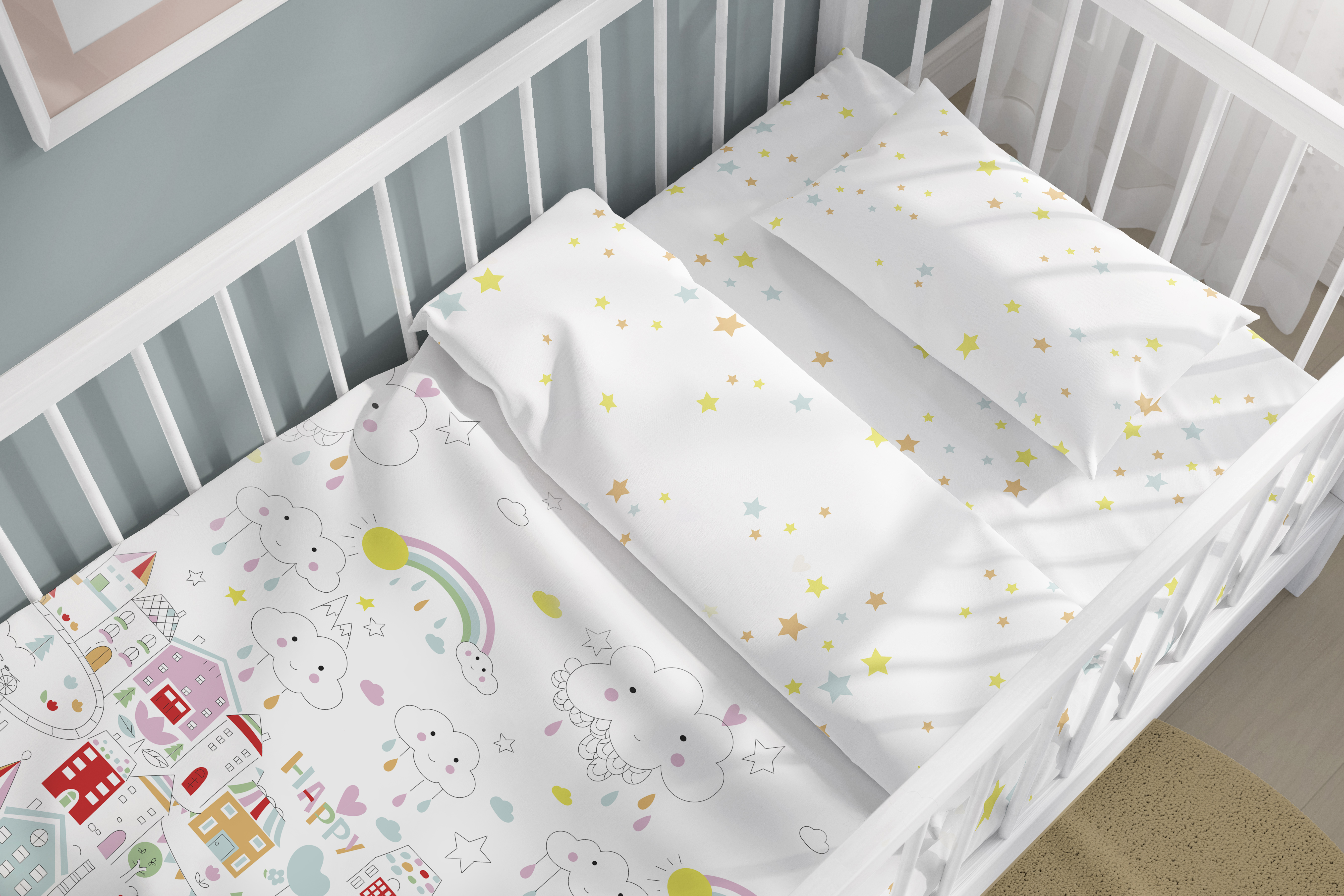 Постельное белье детское Baby Nice 120х60 см в кроватку поплин - фото 6