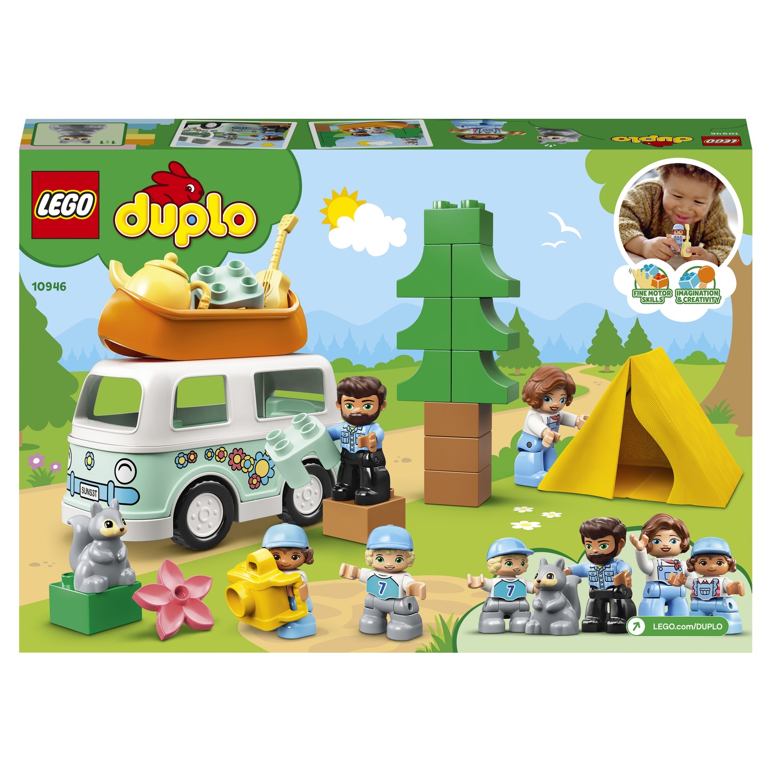 Конструктор LEGO DUPLO Town Семейное приключение на микроавтобусе 10946 - фото 3