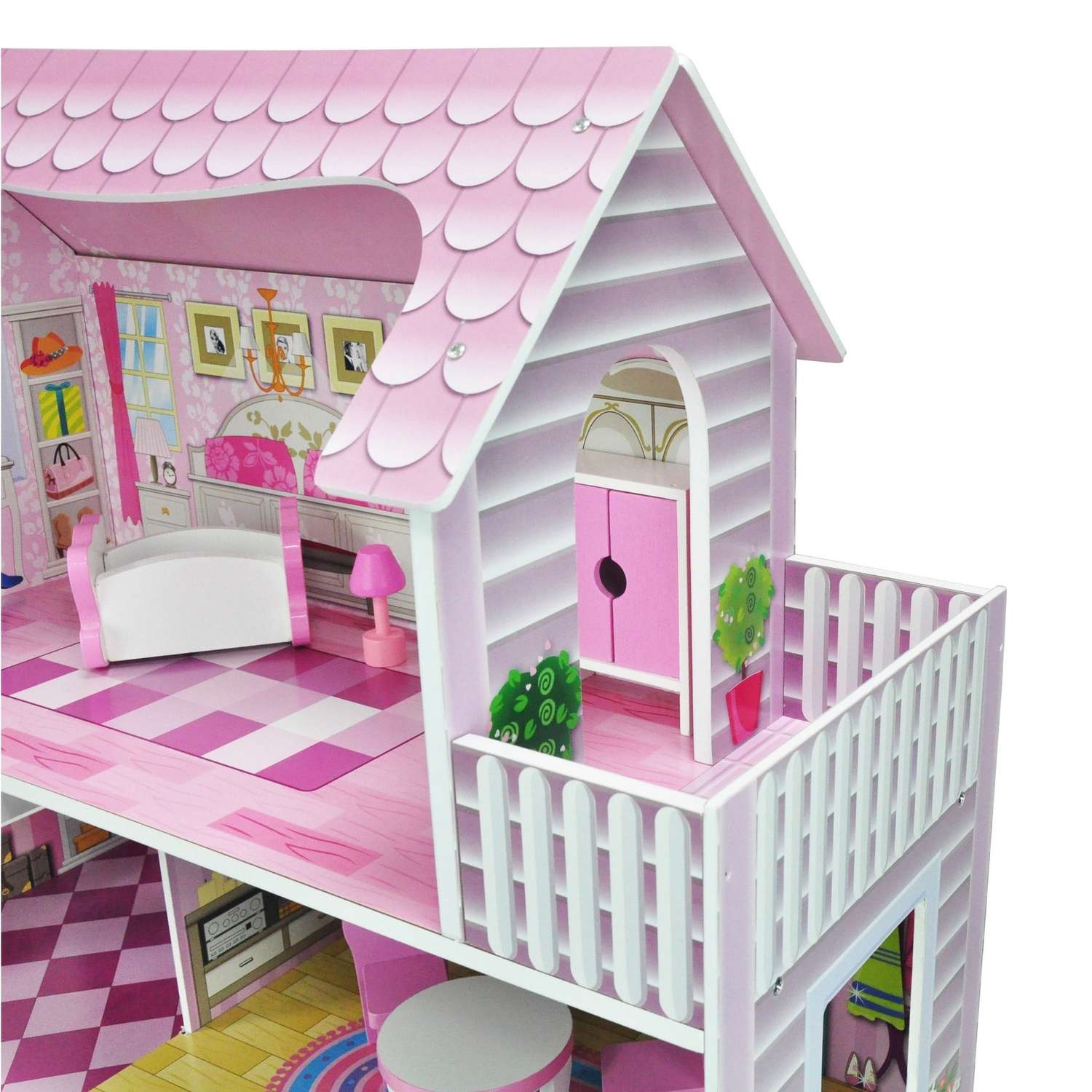 Дом для кукол Ocie с комплектом мебели OC-DH-002 70 см OC-DH-002 - фото 6