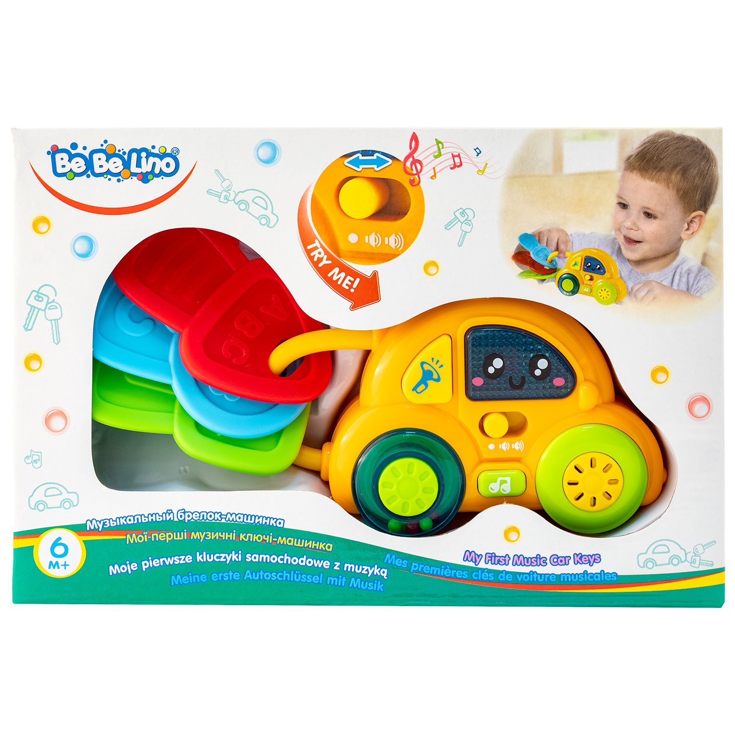 Игрушка ToysLab (Bebelino) Брелок-машинка музыкальная интерактивная 75040 - фото 3