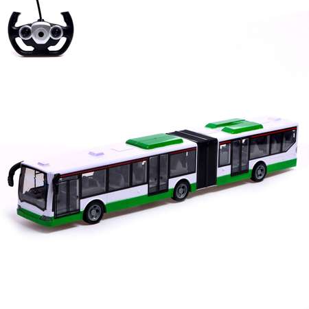 Автобус Автоград радиоуправляемый «Городской» работает от аккумулятора цвет зелёный