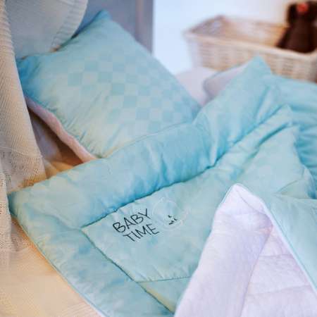 Одеяло-плед BelPol Комфортер ( одеяло без пододеяльника) цвет белый бирюза 110х140