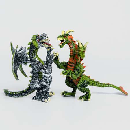 Фигурки BATTLETIME два боевых двуглавых дракона для детей развивающие коллекционные