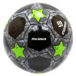 Мяч футбольный InGame PRO BLACK №5 черно-зеленый IFB-117