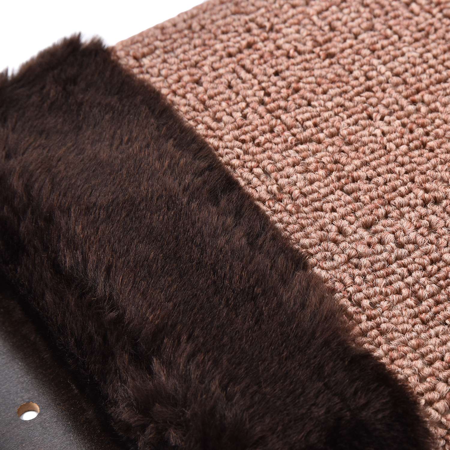 Когтеточка для кошек Зверье мое ковровая с мехом с пропиткой большая 14408 - фото 4