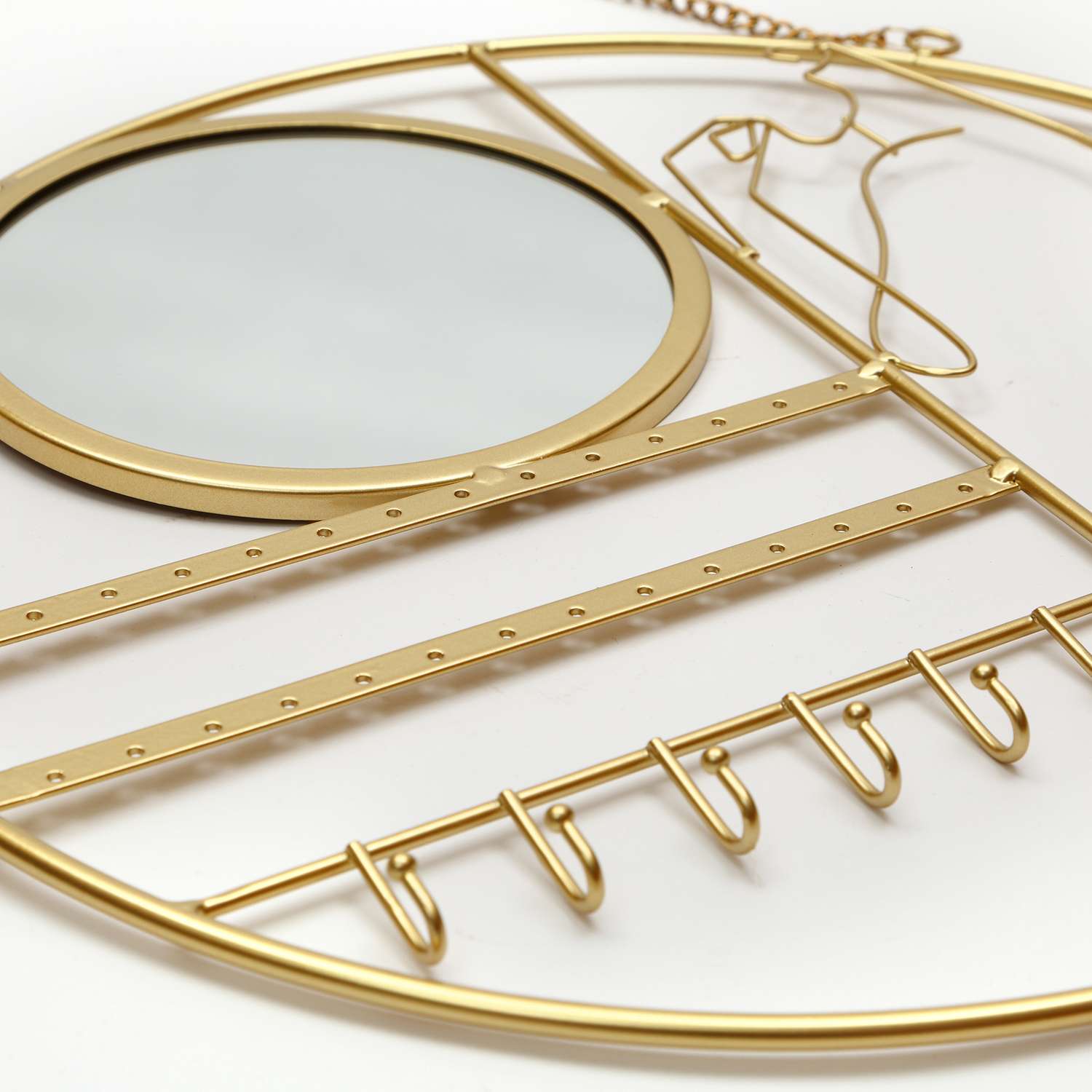 Панно из металла A+T Decor Держатель для украшений с зеркалом Jewelry mirror 40х2х40 см - фото 4