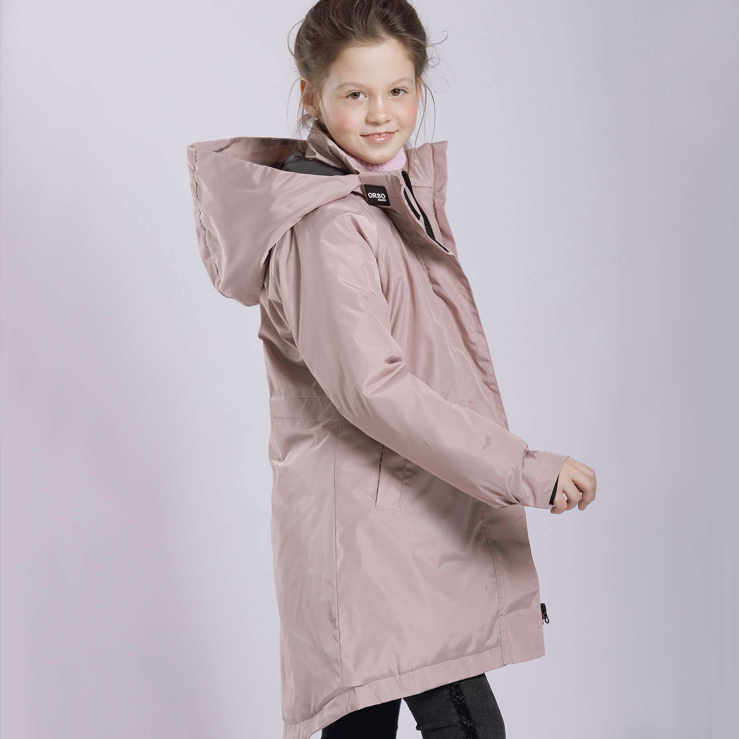 Пальто Orso Bianco OB41027-12_розово-бежевый - фото 3