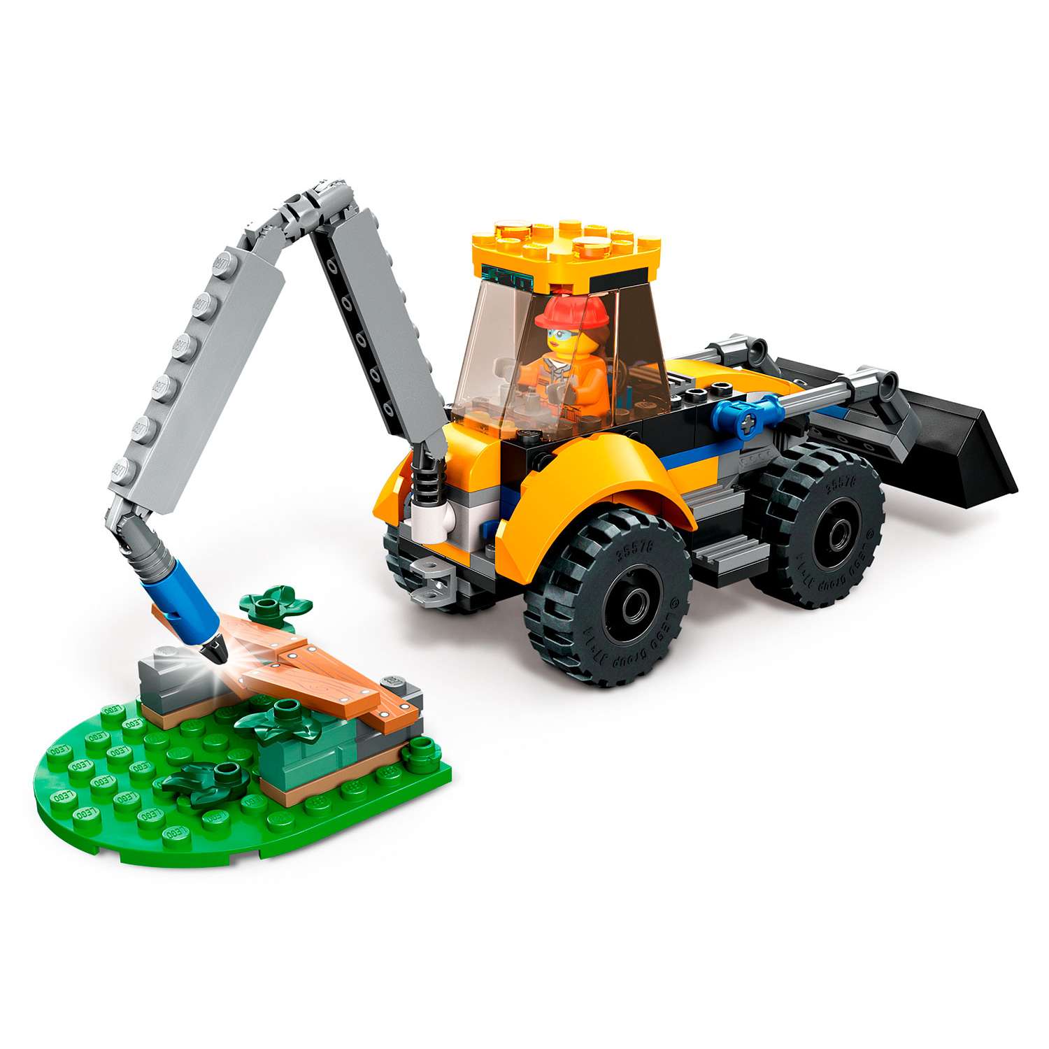 Конструктор детский LEGO City Строительный экскаватор 60385 - фото 3