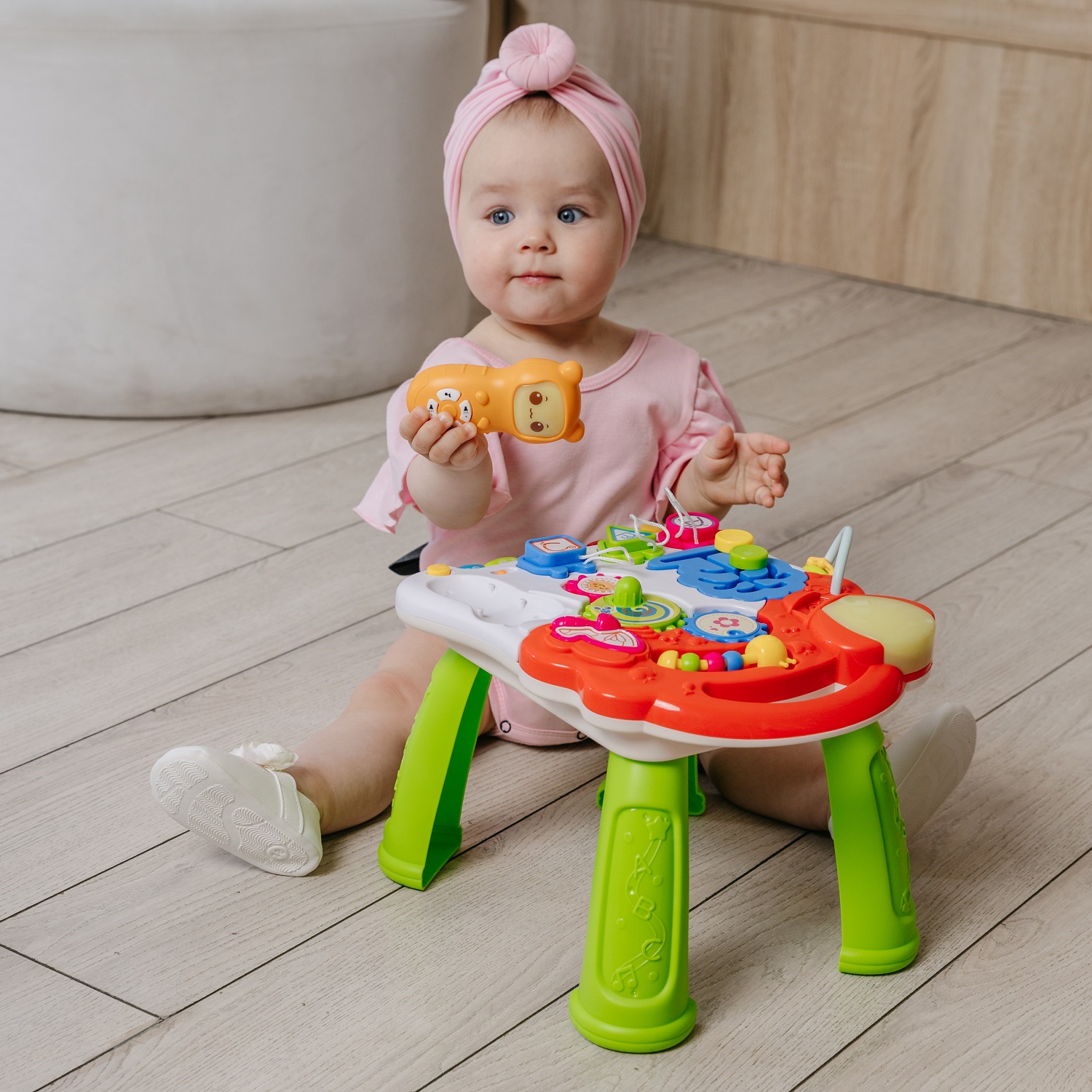 Ходунки-каталка BabyCare 3в1 Spin розовый - фото 14