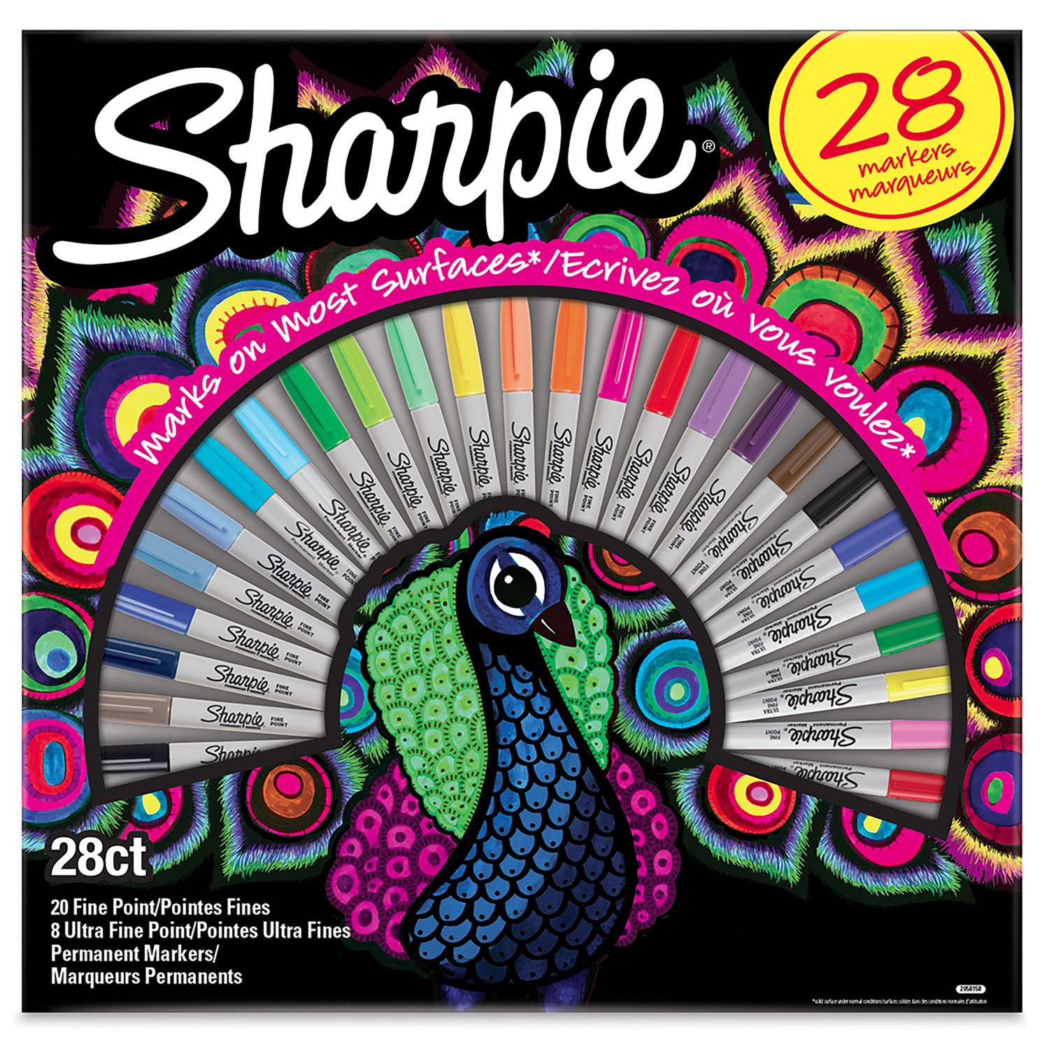 Маркеры PAPER MATE Sharpie 28цветов 2мм 1400753 - фото 1