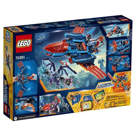 Конструктор LEGO Nexo Knights Самолёт-истребитель «Сокол» Клэя (70351)