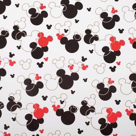 Бумага упаковочная Disney глянцевая с фольгой Микки Маус Disney