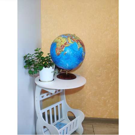 Глобус Globen Земля на подставке из натурального дерева с LED-подсветкой 32 см