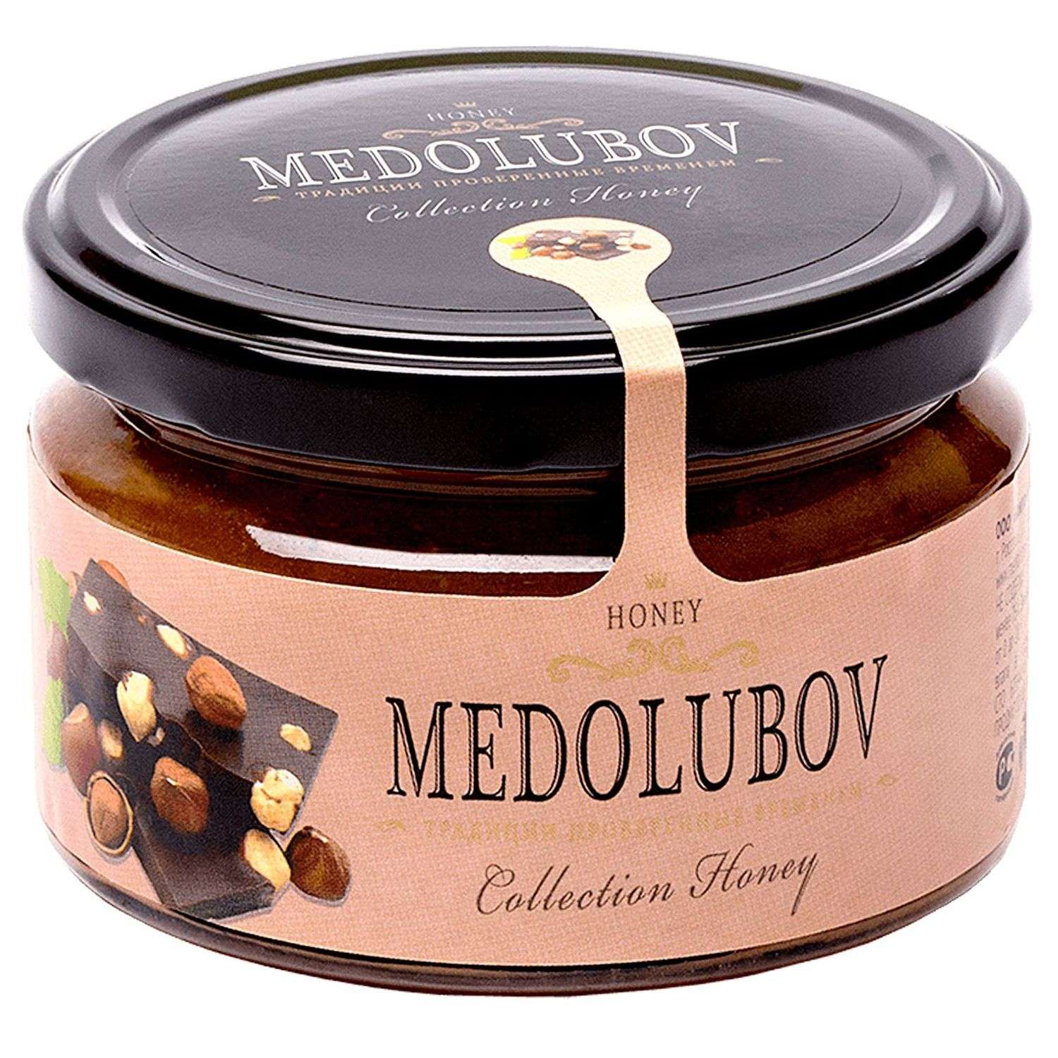 Мёд-суфле Медолюбов фундук-шоколад 250мл - фото 1