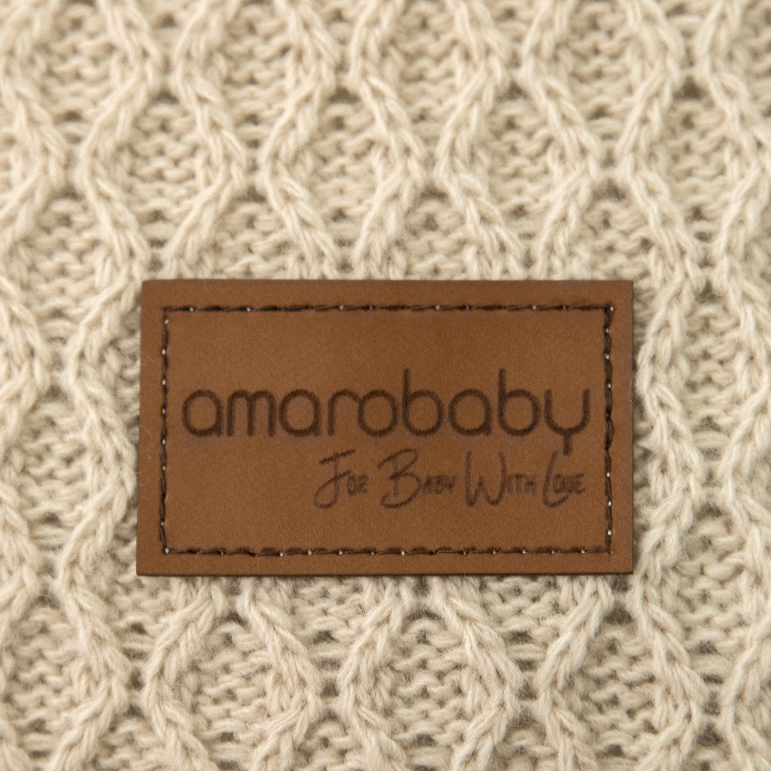 Конверт на выписку Amarobaby Pure Love Wool вязаный утепленный Бежевый - фото 8