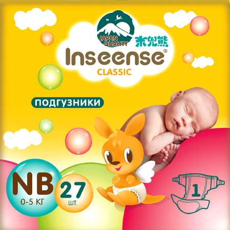 Подгузники INSEENSE 27 шт. NB